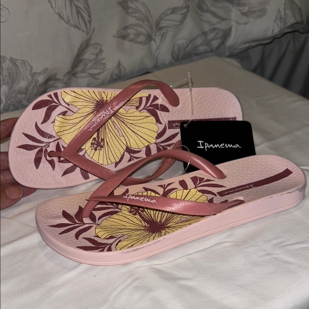 Ipanema Pink Floral Sandals